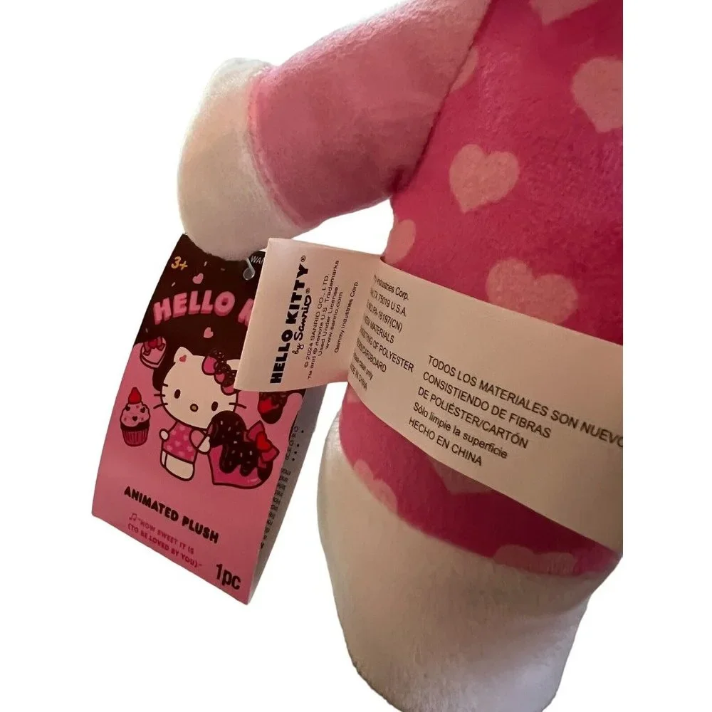 2024‎ Hello Kitty Valentine’s Day Animated Side Stepper Plush 12